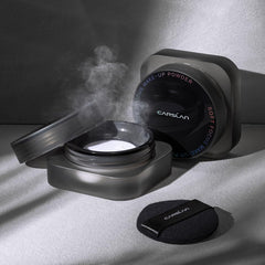 Talc-free formula visual emphasizes safe daily wear.
