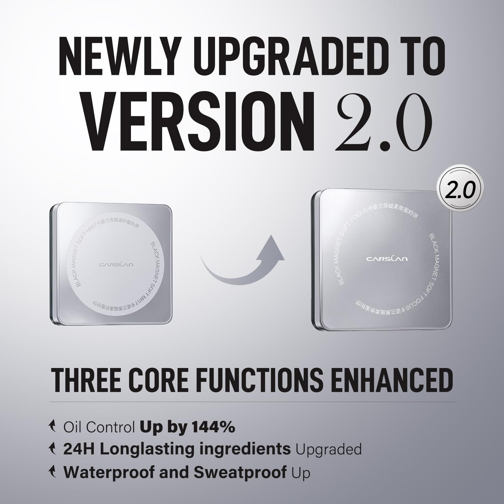 CARSLAN 2.0 oil-control in the T-zone for lasting matte appearance