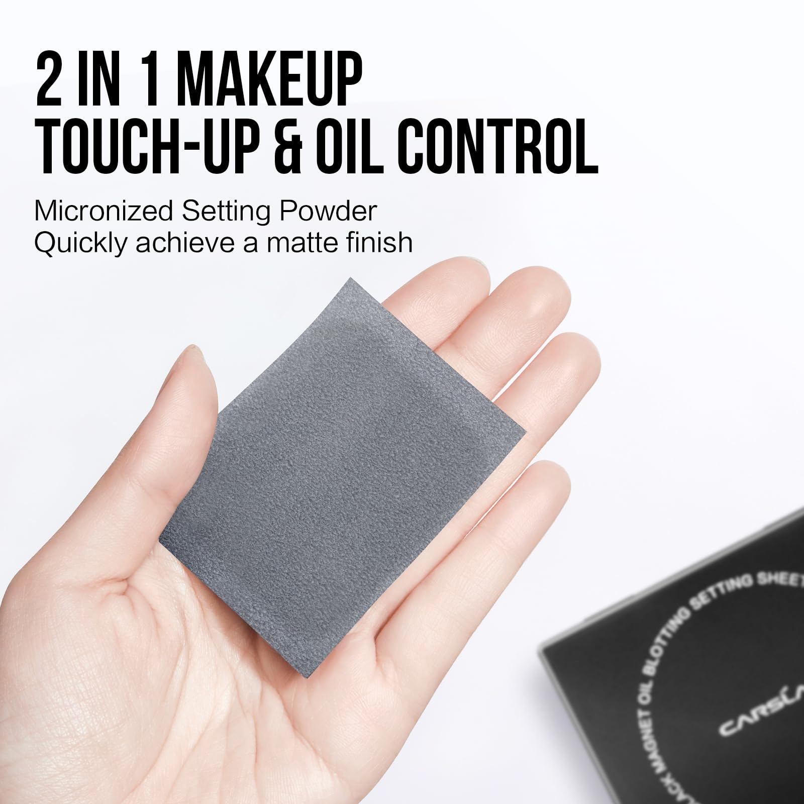 CARSLAN black magnet blotting sheet keeps sheets handy during the day