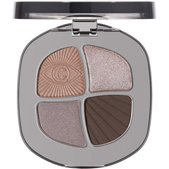 CARSLAN Eyeshadow Palette in a compact case with four nude shades for easy daily looks.