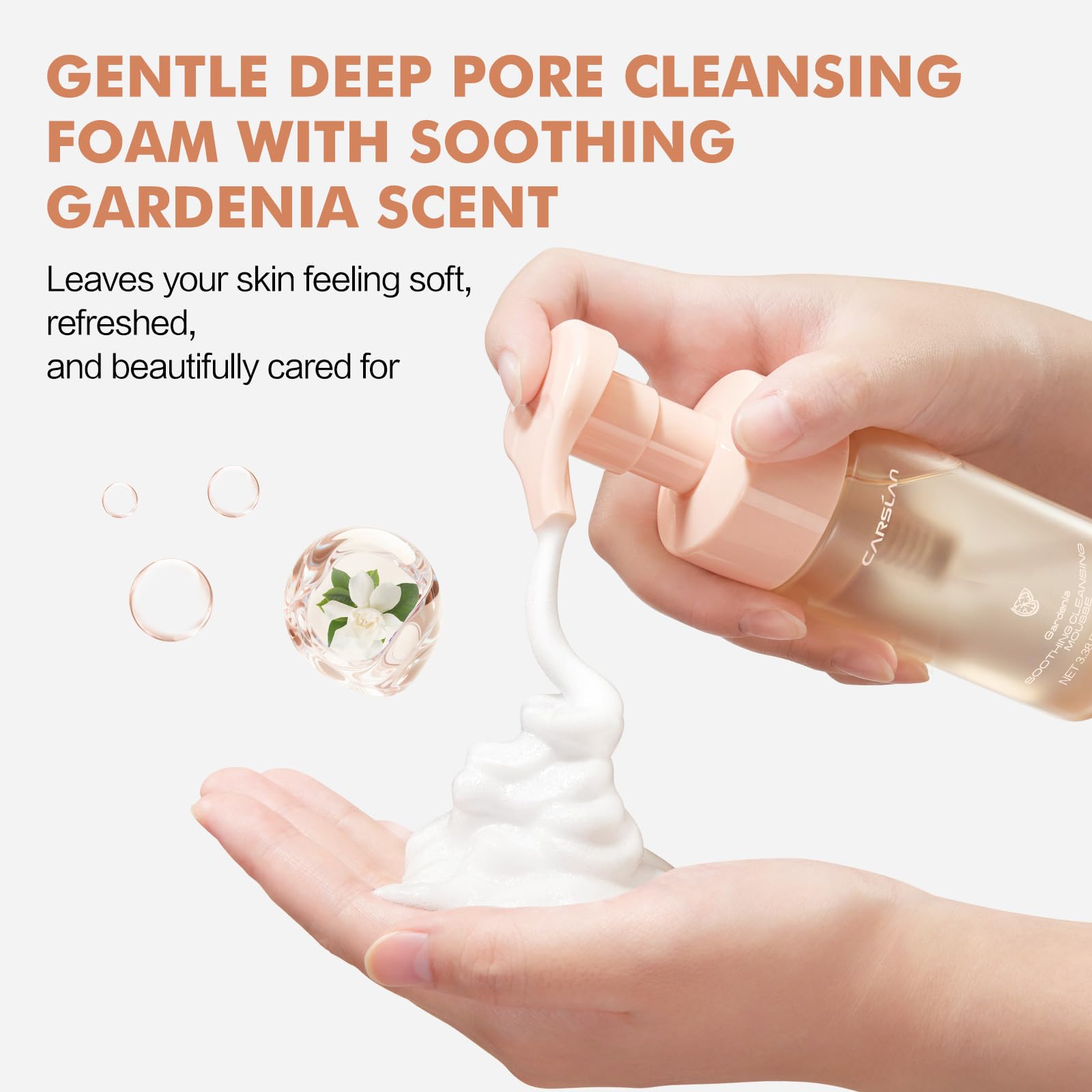 CARSLAN Face Wash hydration with glycerin leaves skin soft after cleansing.