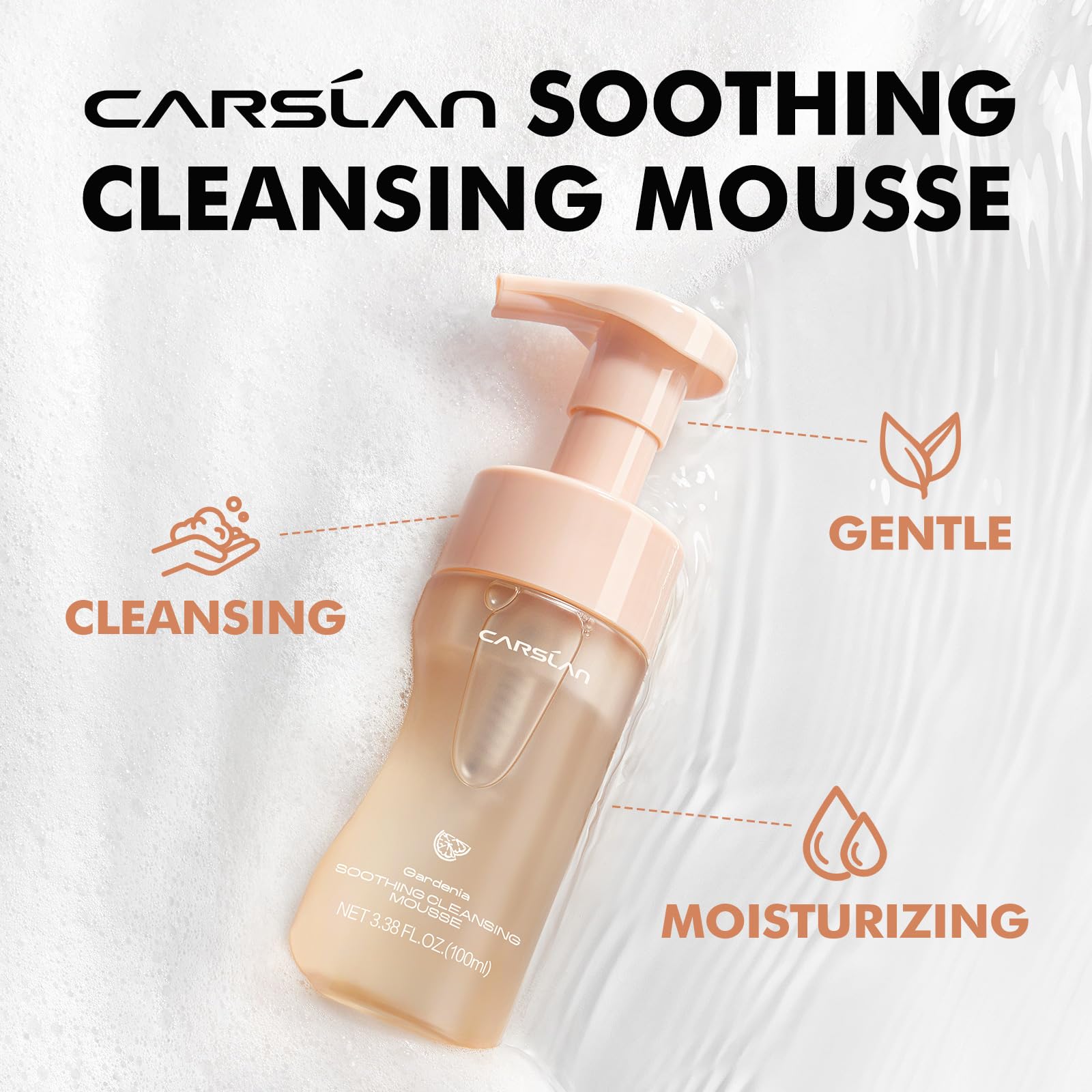 CARSLAN Face Wash low-pH formula respects natural skin balance.