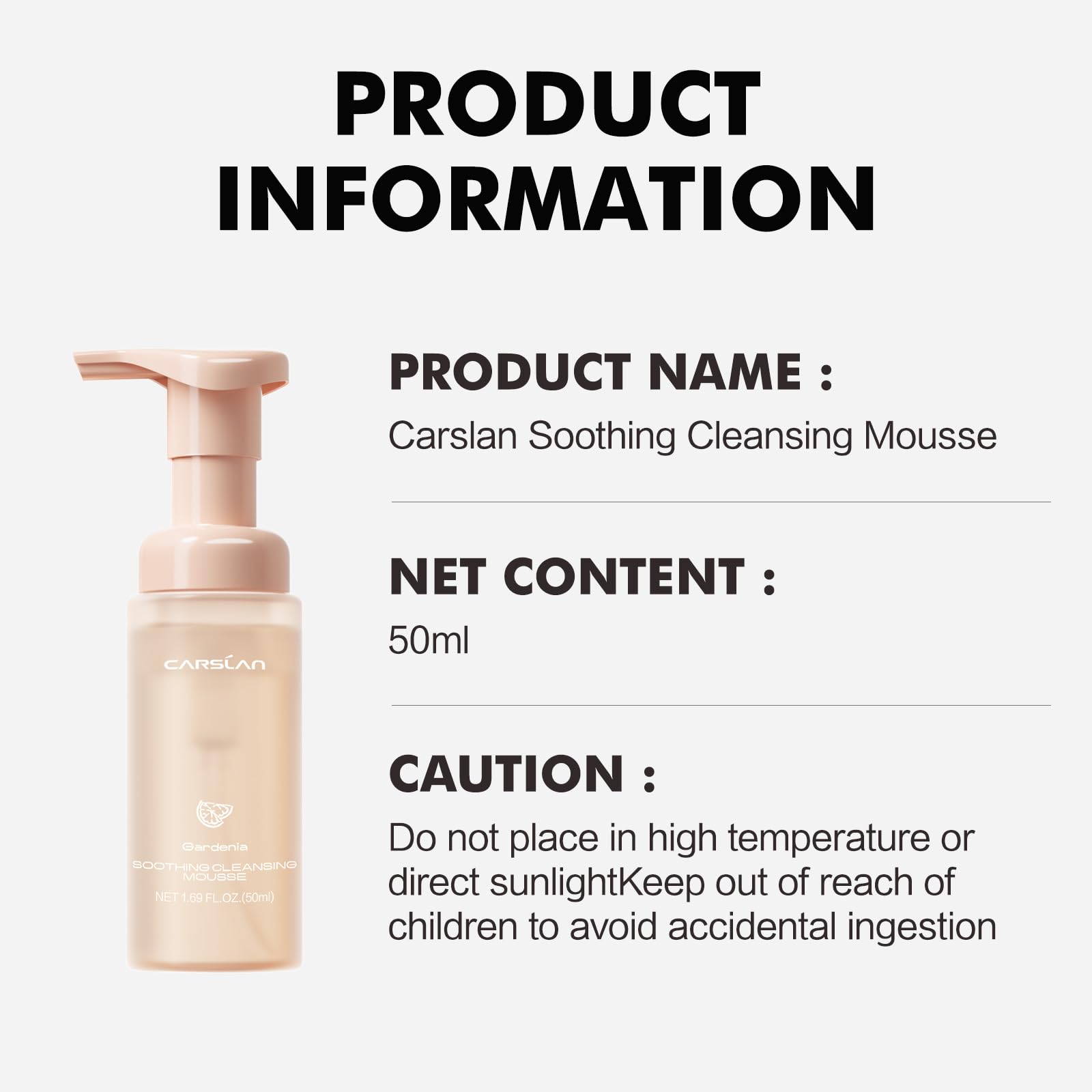 CARSLAN Face Wash packaging highlights gentle, travel-friendly design.