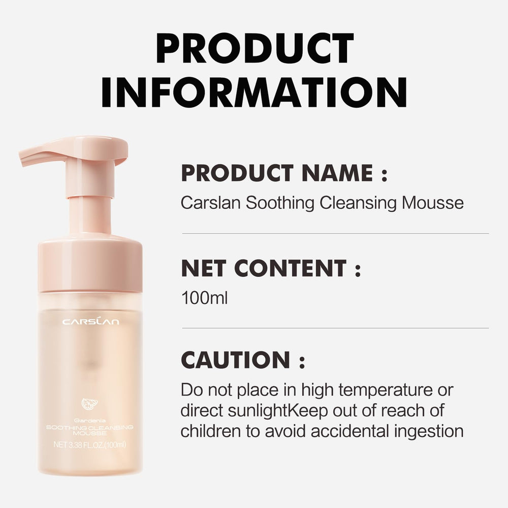 CARSLAN Face Wash packaging showcases clean, travel-friendly design.