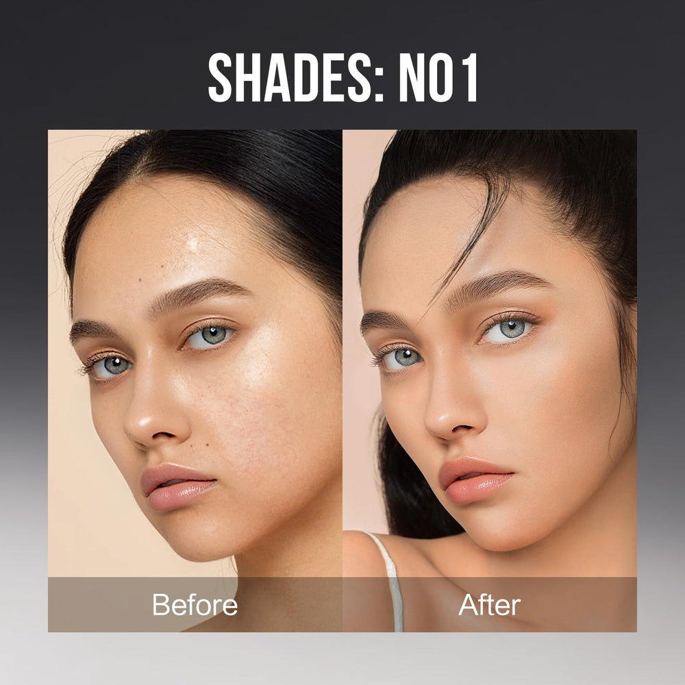 CARSLAN foundation swatches display buildable coverage and natural skin-like texture