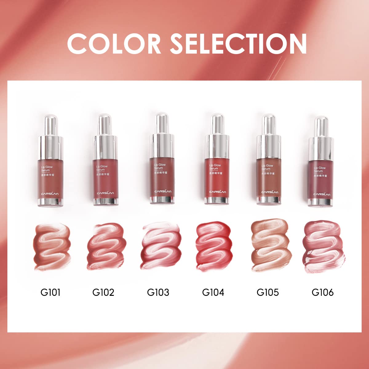 CARSLAN Hydrating Lip Gloss Serum packaging designed for easy use