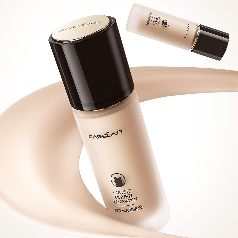 CARSLAN Lasting Cover Foundation full-coverage swatch for photos.