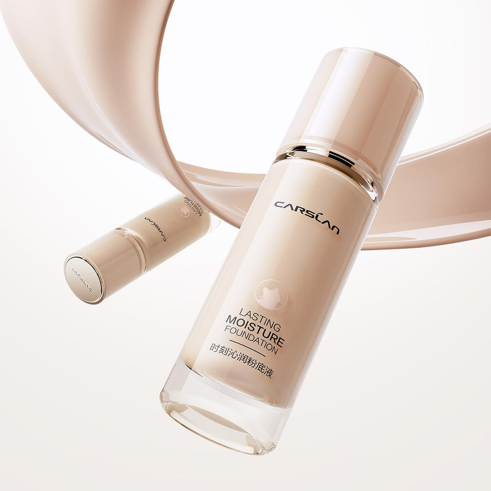 CARSLAN Lasting Moisture Foundation stays waterproof and comfortable throughout wear.