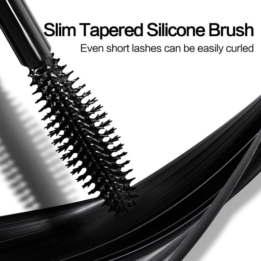 CARSLAN mascara brush demonstrates precise, clump-free application for separated lashes.