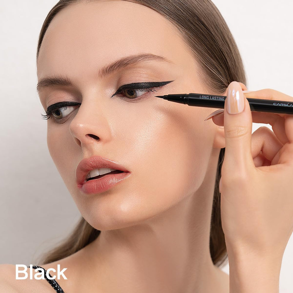 CARSLAN liquid eyeliner supersharp 0-1mm tip enables precise, clean lines