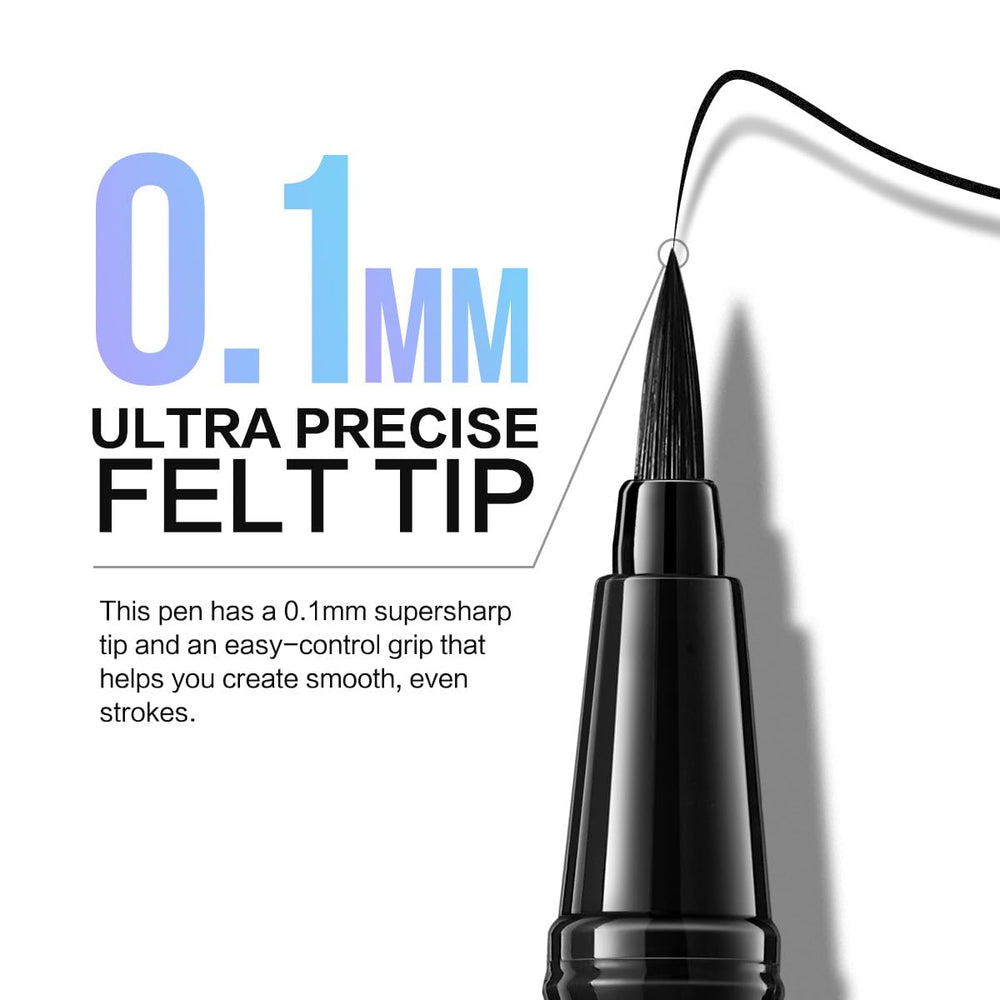 CARSLAN liquid eyeliner glides on smoothly for precise application