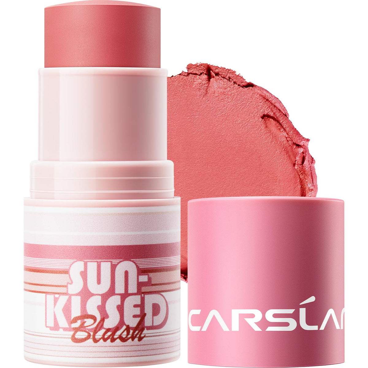 CARSLAN Sun Kissed blush-bronzer stick on cheeks for a natural glow.