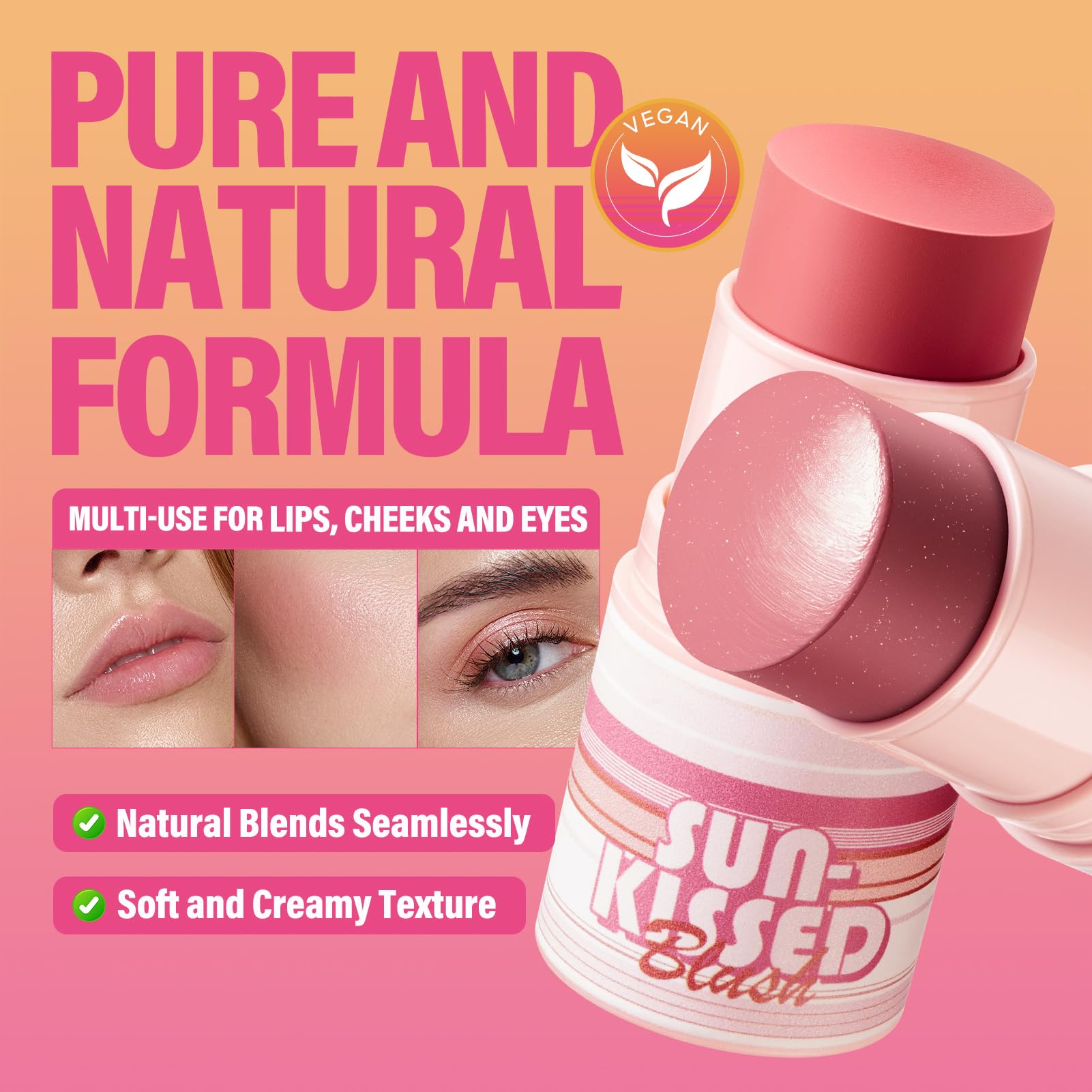 CARSLAN Sun Kissed on eyes for cohesive, multi-use makeup.