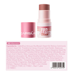 CARSLAN hand-swatch reveals creamy texture and buildable intensity