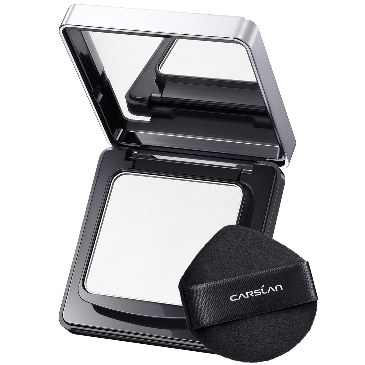 CARSLAN waterproof face pressed powder compact for long-lasting oil control