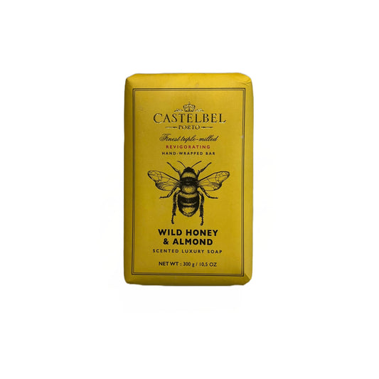 Castelbel Porto Wild Honey & Almond soap bar, rich lather for daily cleansing.