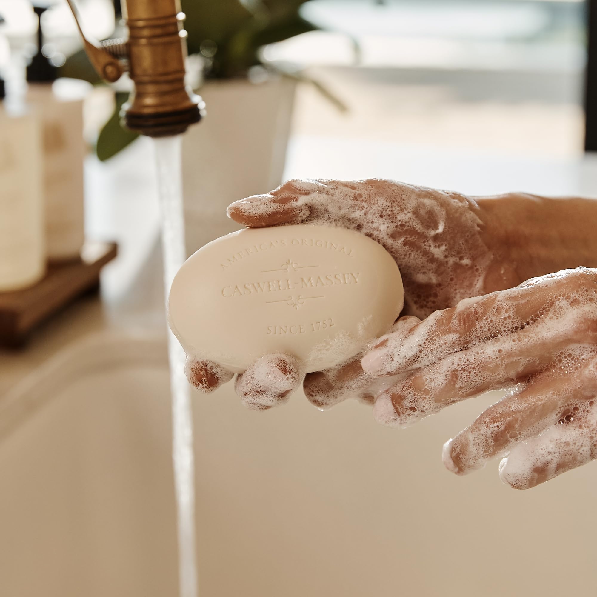 Caswell-Massey Almond Soap for soft skin during daily wash.
