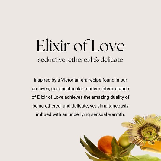 Elixir of Love cream texture swatch reveals velvety hydration for dry skin.