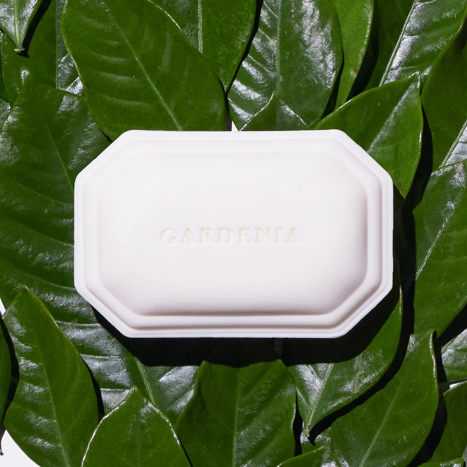 Caswell-Massey Gardenia soap lather close-up emphasizes gentle cleansing