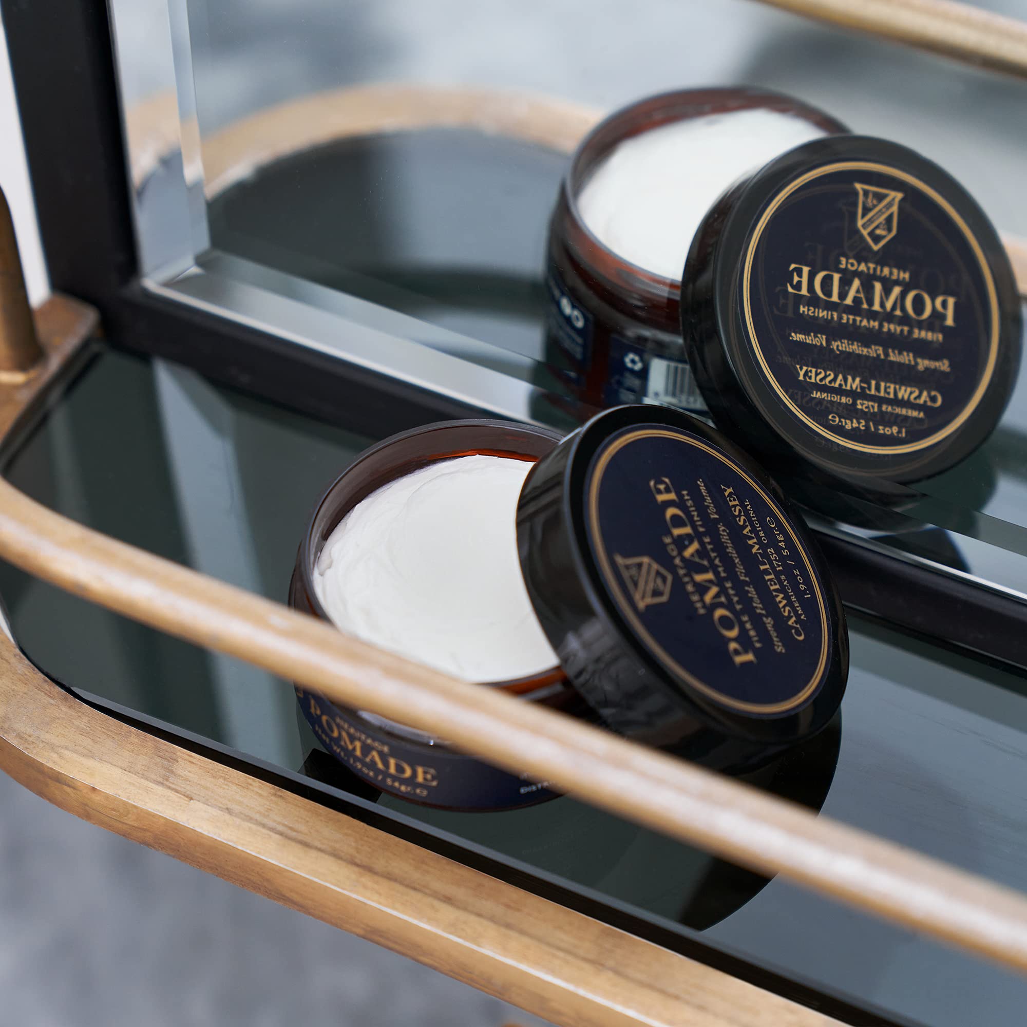 Caswell-Massey heritage branding evokes American grooming craftsmanship and history.