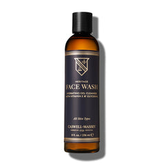 Caswell-Massey Heritage Face Wash Gel bottle for daily cleansing.