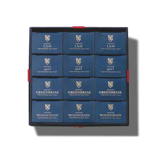 Caswell-Massey Heritage LX48 bar soap delivers a rich lather for daily cleansing.