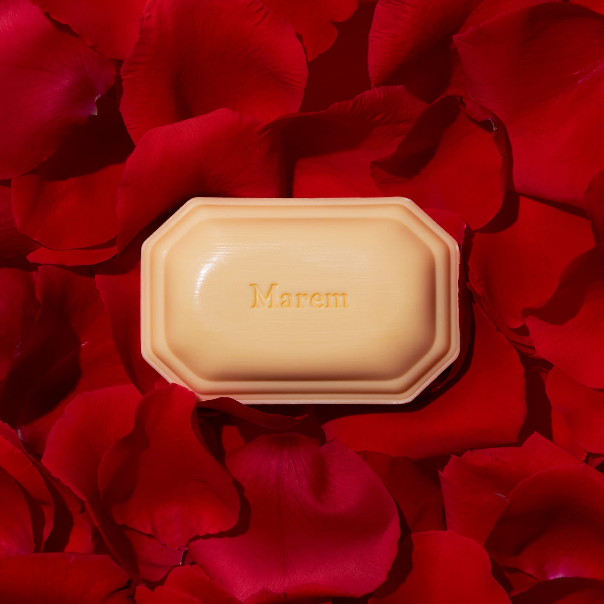 Caswell-Massey Marem soap wrapped for gifting with elegant label and ribbon.