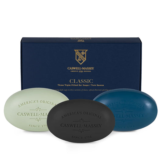 Caswell-Massey Newport soap bar for all skin types with rich lather.
