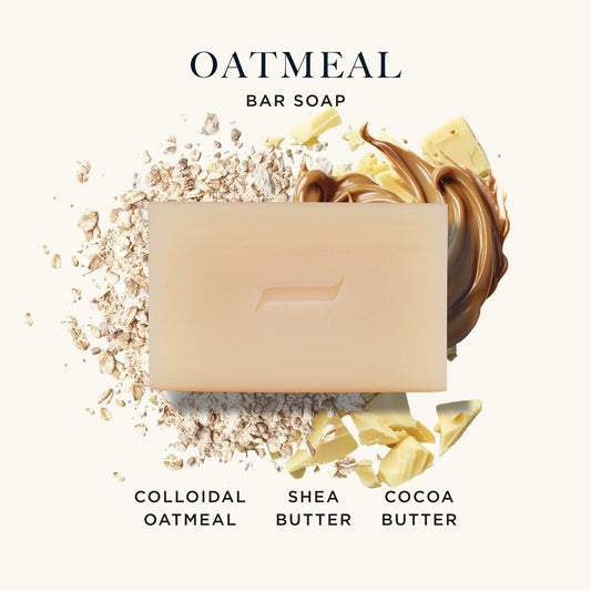 Caswell-Massey oatmeal castile bar with rich lather for face and body care.