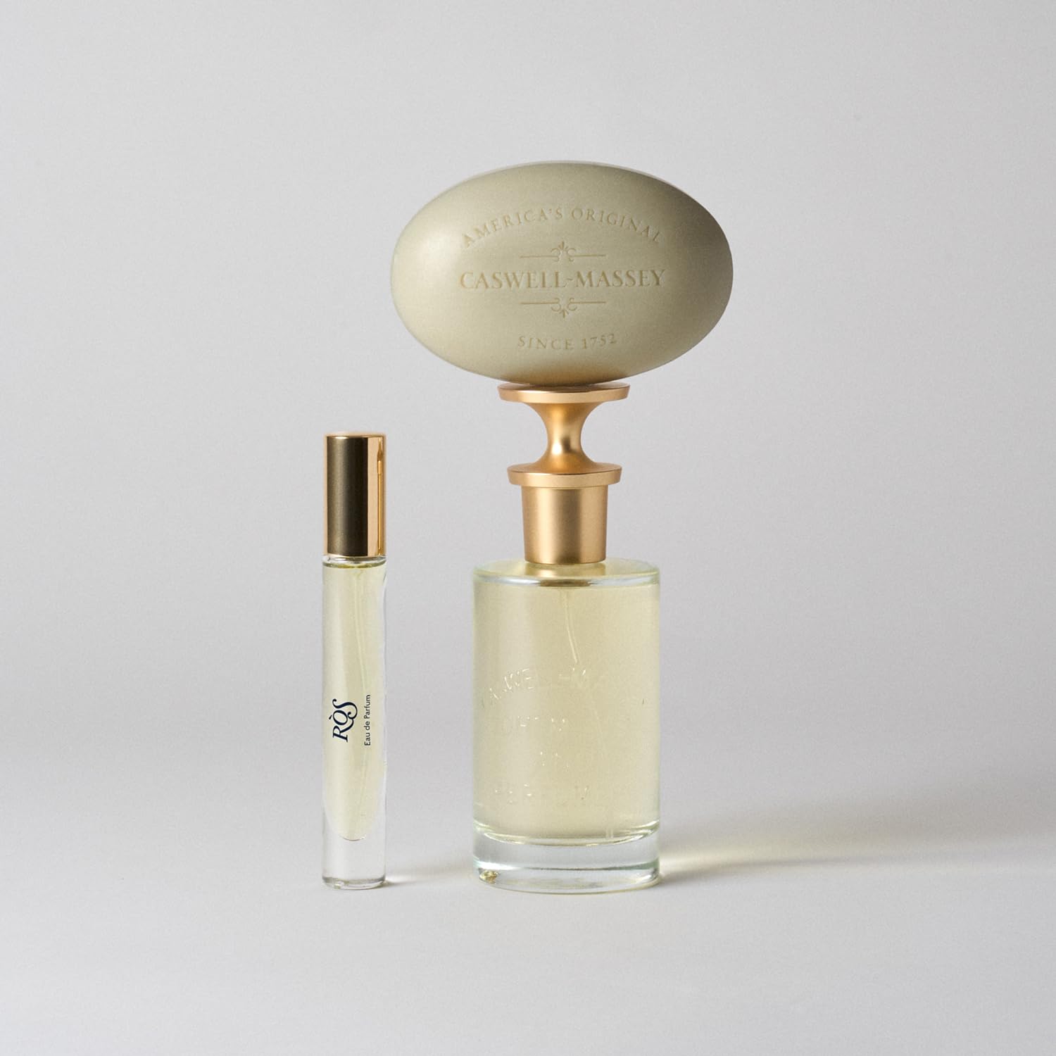 Caswell-Massey RÒS travel vial ensures on-the-go fragrance without compromise.