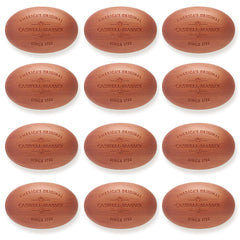 Caswell-Massey Woodgrain Sandalwood soap in bath setup demonstrates everyday care