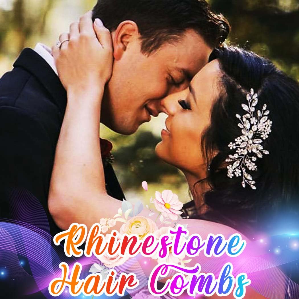 Catery rhinestone hair piece fits long and short hair