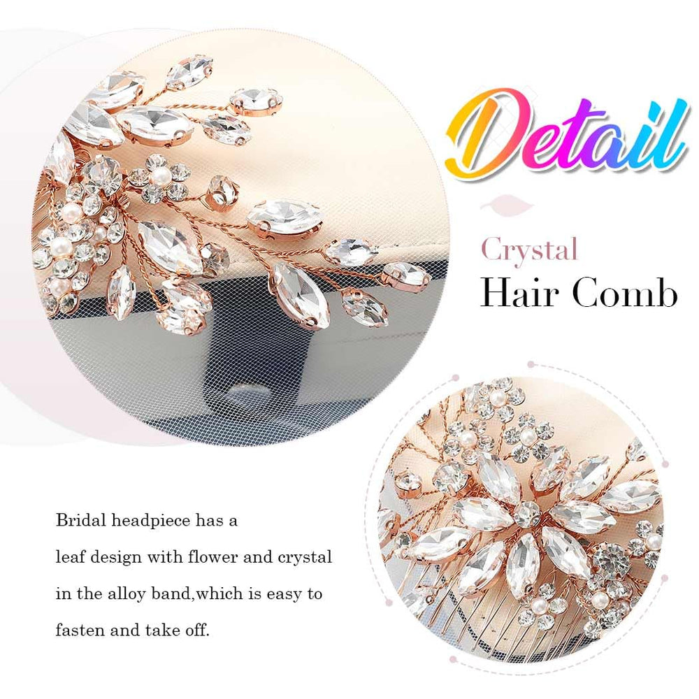 Catery rose gold sparkle adds elegance to the wedding day
