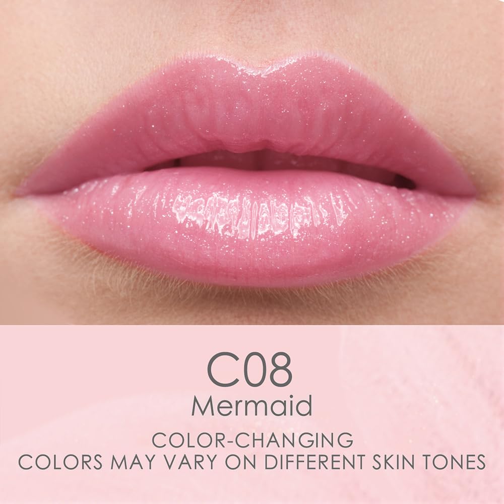 Applying Catkin lip balm as pH reacts to lips for pink tint.