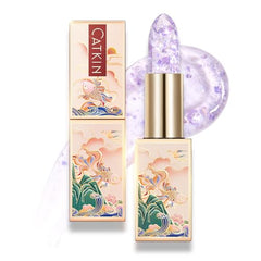 Catkin Lip Balm color-change application reveals a natural pink glow.