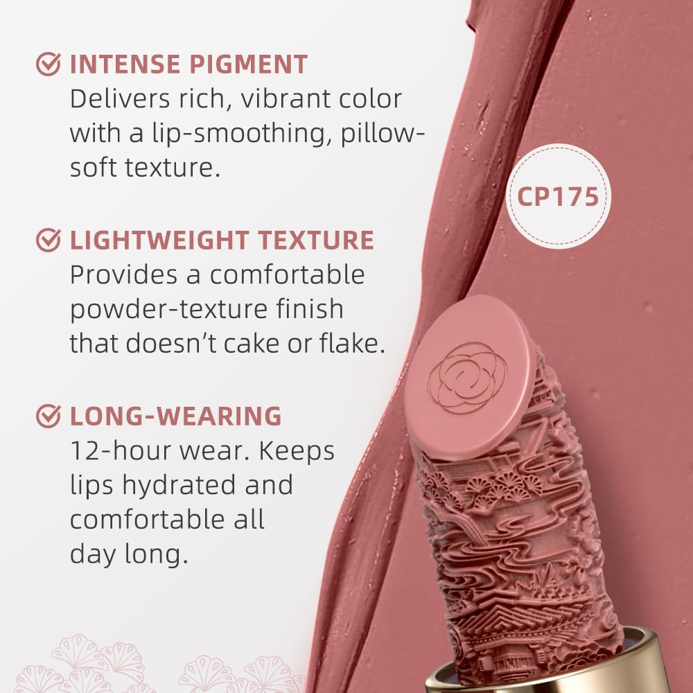 Catkin lipstick cream texture suggests buttery feel and buildable coverage.