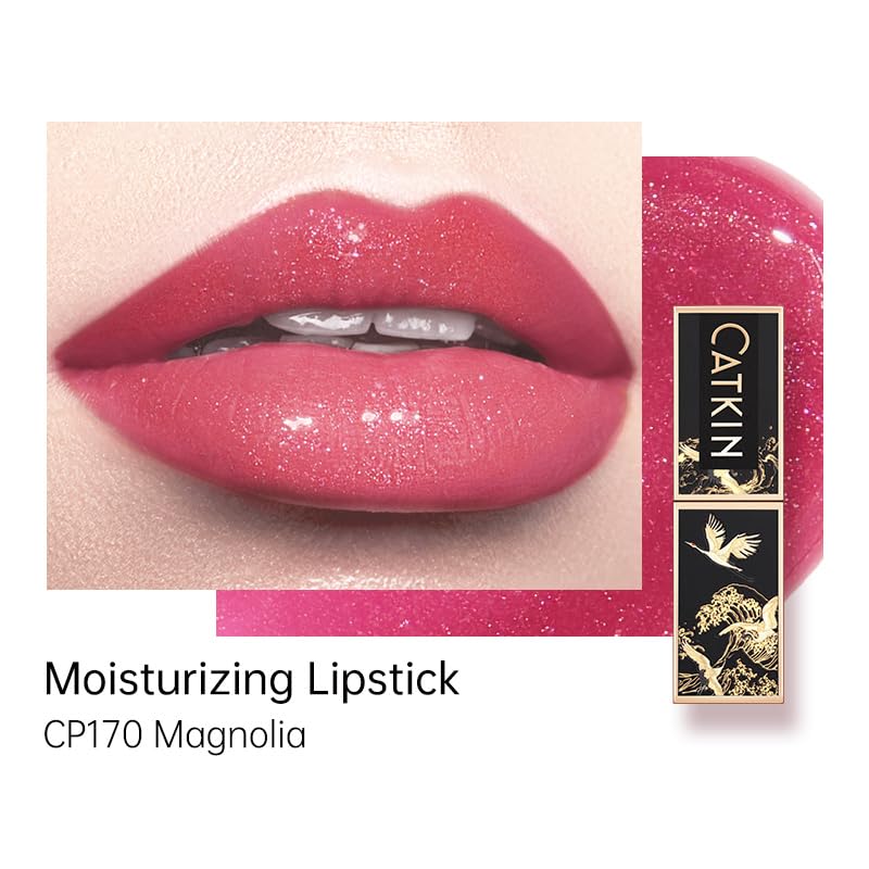 Catkin Moist Lipstick 170 matte finish close-up highlights long-lasting color