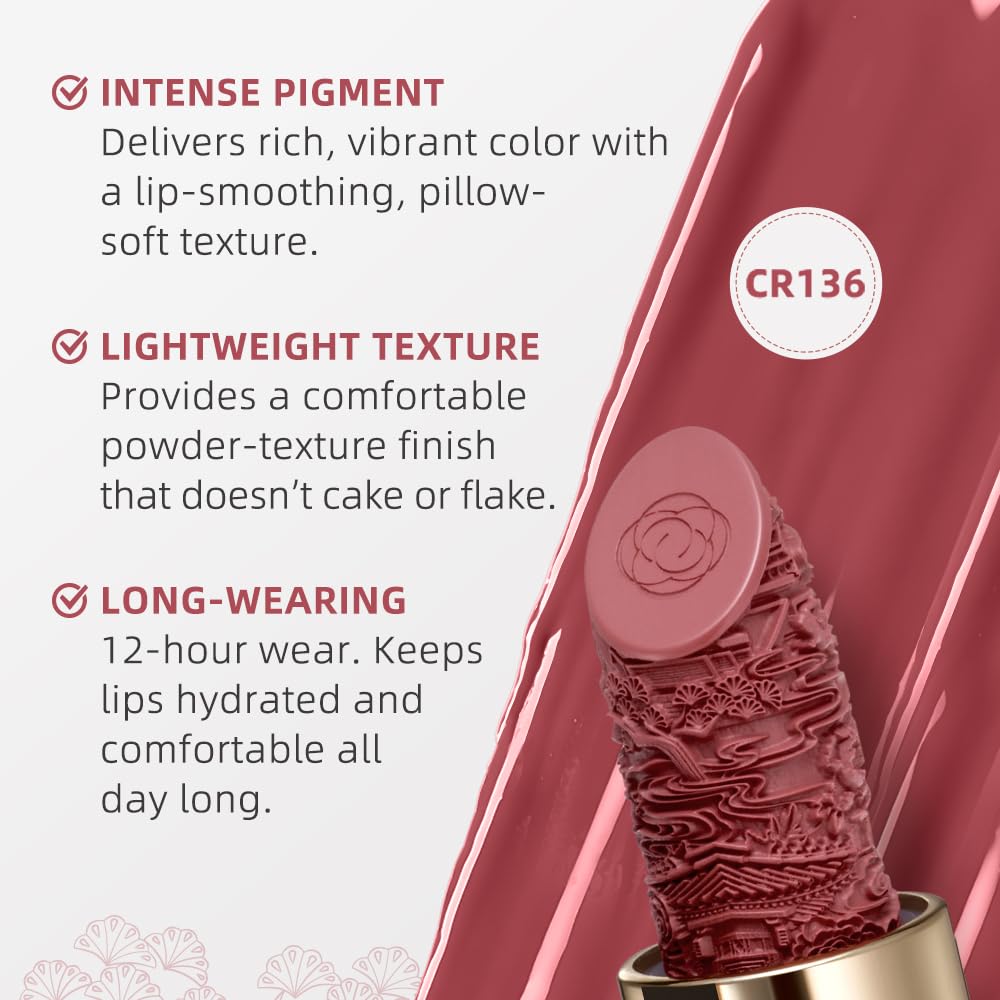 Catkin Moist Lipstick creamy texture for silky, easy application