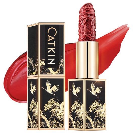 Catkin Moist Lipstick outer case with iconic design, ideal for gifting.