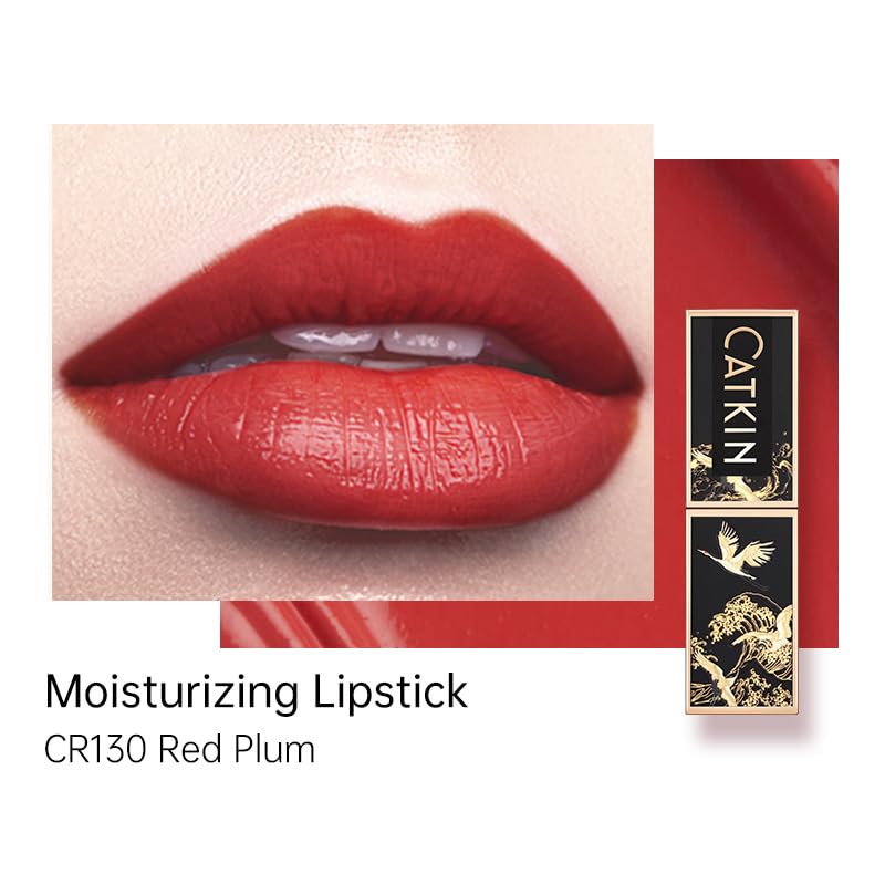 Catkin Moist Lipstick matte finish lasts with a comfortable, non-drying feel