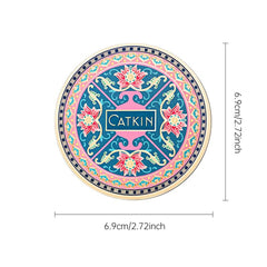 Catkin multi-use powder application shows setting and refreshing options.