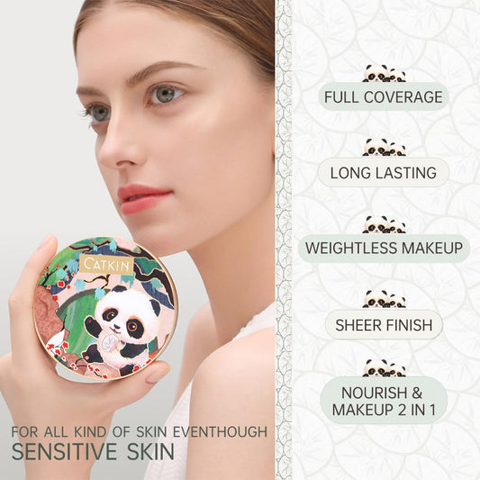 Catkin Panda Land product highlighting hyaluronic serum infusion for hydration.