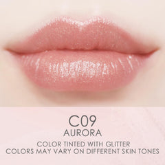 Catkin lip balm with color-change effect activated by lips pH
