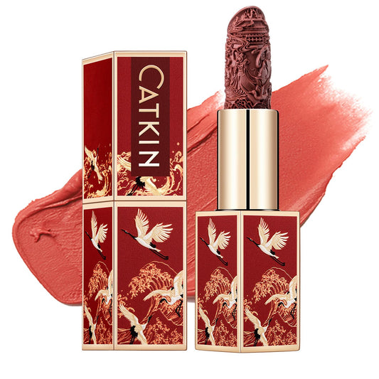 Catkin Rouge Matte Lipstick nude swatches show long-lasting color for day-to-night looks.