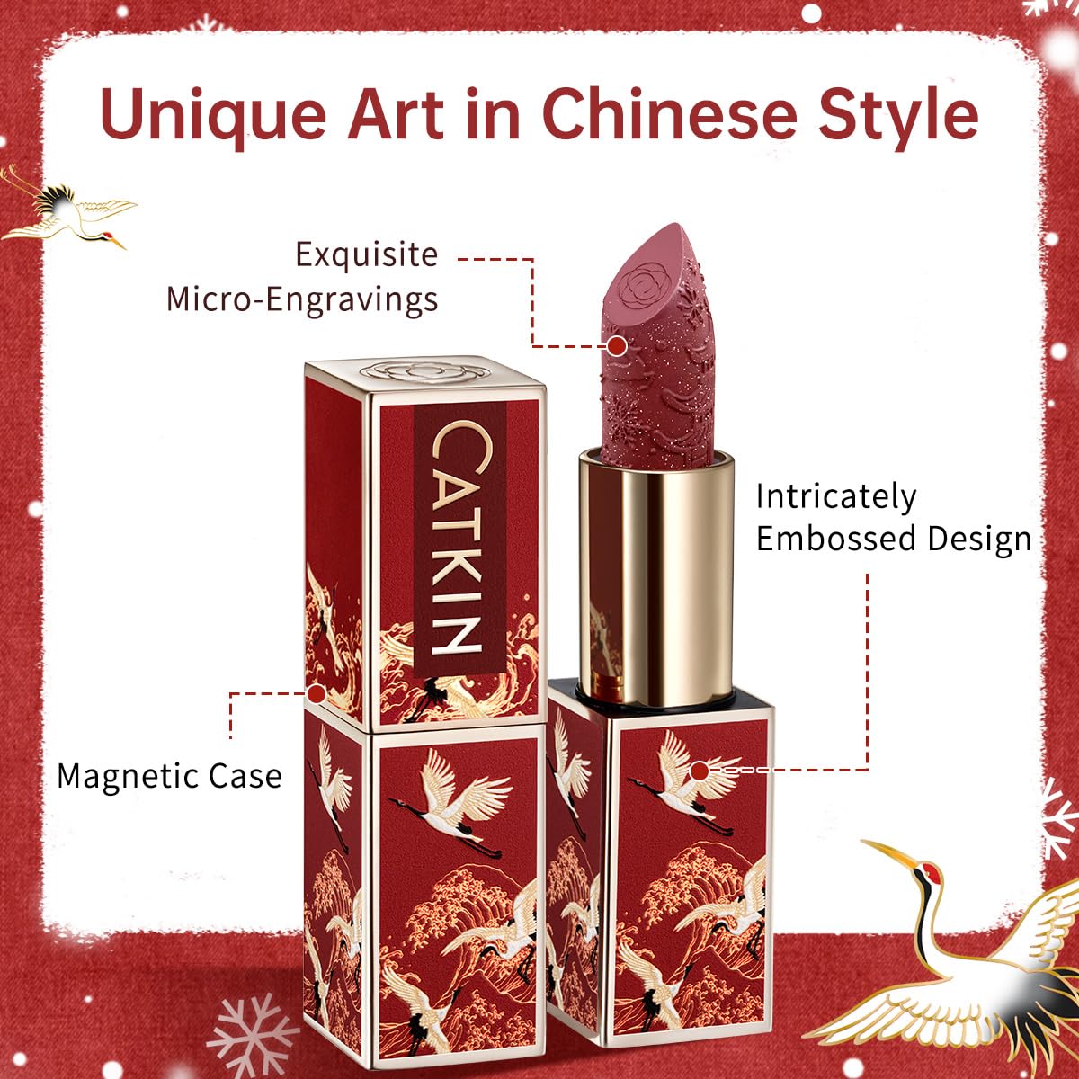 Catkin swatch reveals rich color payoff and matte finish