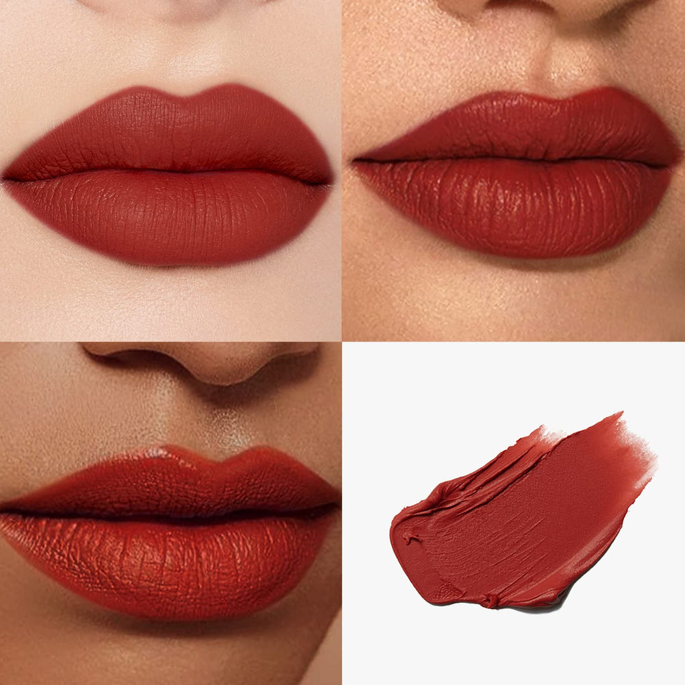 Catkin lipstick swatches reveal rich pigment and a soft matte finish