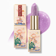 Catkin tinted lip balm glitter application adds a custom glow and hydration.