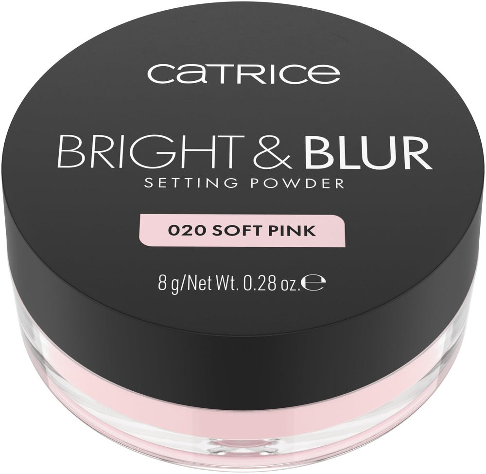 Catrice Bright and Blur Soft Peach 030 powder enhances warm undertones.