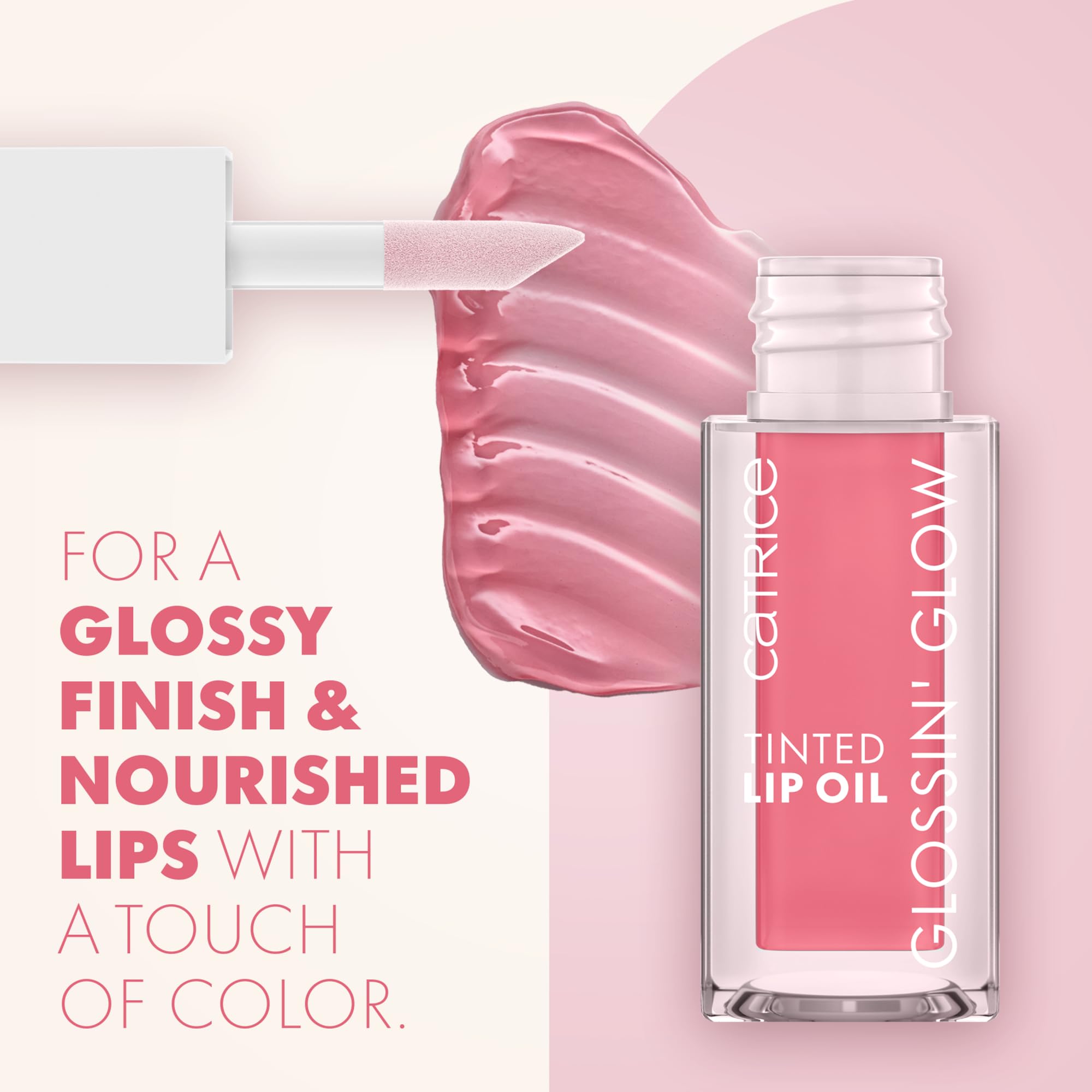 Catrice Glossin' Glow lip oil red shade delivers bold color with high-shine finish