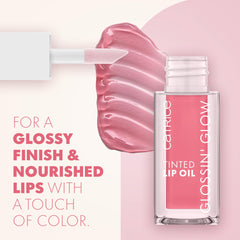 Catrice Glossin' Glow lip oil red shade delivers bold color with high-shine finish